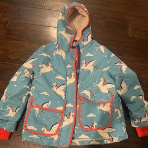 Mini Boden Girls Unicorn coat